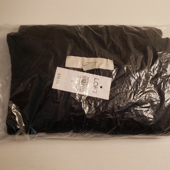 Loft NWT Textured Dolman Cropped Tee - Picture 2 of 3